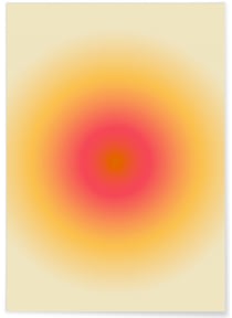 Affiche Aura jaune | A3 : 29,7x42cm