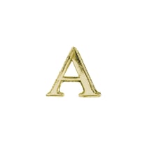 Motif en cire: Alpha + Omega, or, 2,5cm, 2 pces