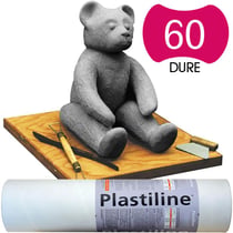 Plastiline Pâte à modeler de précision  1 kg  dureté 60 Gris