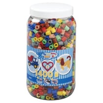 Pot de 1400 perles a repasser hama maxi couleurs assorties - 8543