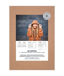 Patron parka femme QUIMPER pochette taille n°FR 32-52