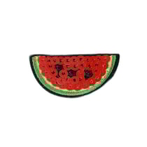 Ecusson thermocollant fruits sequins pastèque 3,5cmx3,5cm