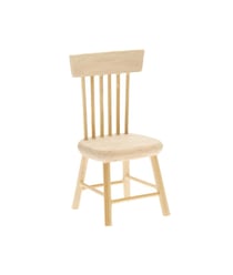 Chaise de lutin miniature pour maison de poupée, meubles de poupée RICO, nature naturelle