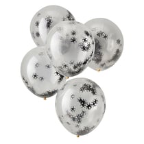 5 Ballons Confettis - Araignée
