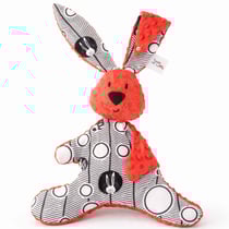Doudou lapin XXL bébé grand format ultra doux