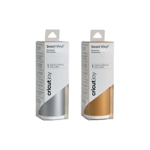 2 rouleaux de vinyle 122 x 14 cm - argenté & doré