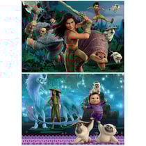 2 puzzles raya et le dernier dragon sisu et tuk tuk - 2 x 100 pieces - educa - 18883