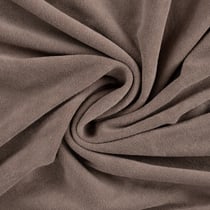 Tissu Jersey Velours Eponge uni Taupe