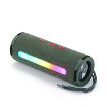 Enceinte Bluetooth Portable 3D Stéréo Subwoofer Avec Lumière RGB Support FM TF Card Vert YONIS