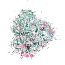 Assortiment de paillettes et de sequins, couleurs pastel, 170 gr/ 1 boîte
