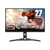 Ecran PC Lenovo LEGION R27qe 27 QHD IPS 0.5MS MPRT 180HZ 450NITS REGLABLE HAUTEUR, INCLINABLE (TILT, SWIVEL, LIFT,PIVOT)