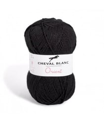 Fil à tricoter ORIENT - Cheval Blanc 12 Noir