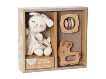 Coffret cadeau bébé 3 en 1 - Lapin - EliNeli - Beige
