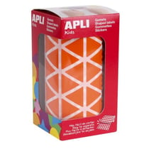 Apli Agipa - Gommettes rouleau Triangle 20 mm orange x 2 832