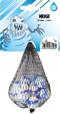 20 billes avec 1 calot Neige - Cofalu