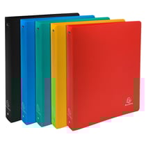 Classeur 4 anneaux 30mm polypropylène OPAK - A4 Maxi - Couleurs assorties - x 20 - Exacompta