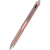 Stylo à bille - 4 en 1 - 3 couleurs + mine graphite - Embout gomme - Or rose - Online