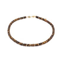 Collier Blima en pierres Oeil de Tigre