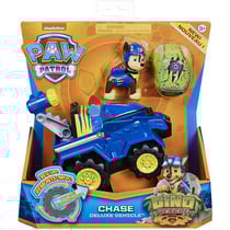 Pat patrouille chase et son quad tout terrain de police + dinosaure mystere - figurine chien - paw patrol dino rescue
