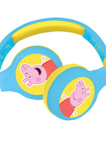 Casque 2 en 1 Peppa Pig Bluetooth et Filaire confortable et pliable avec limitation de son