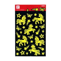 P 1F STICKERS LICORNES LUMINESCENTES