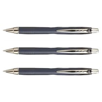 Lot de 3 stylos roller Jetstream SXN217 rétractables, pointe fine 0,7 mm, noir