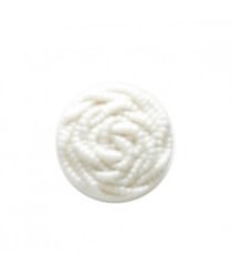 Carte de 4 boutons noeuds blanc 18mm - Distrifil Blanc