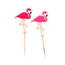Cupcake Toppers Flamants roses (x 12)