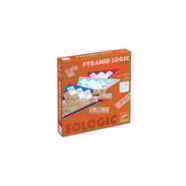 Jeu de société Djeco Pyramid Logic - Jeu de logique en bois multicolore