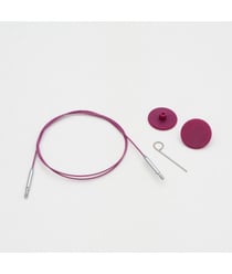 KnitPro THIN FLEX - Câble Pivotant 360 Nylon Aiguilles Circulaires taille n°Violet 80 cm