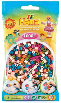 Perles à repasser Hama MIDI 5 mm - Mix multicolore (n°58) x1000 - Perles &  Co