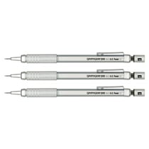 Lot de 3 porte-mines Pentel Graphgear 500 - Mine 0,5 mm - Argent