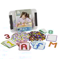 Jeu de construction PLUS PLUS - Coffre découverte ABC & 123 - 2000 Pcs - PP3923