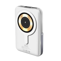 URBAN FACTORY Powerbank MagSafe 10000mAh avec port USB / USB-C et fonction Support Blanc