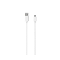 Jaym Câble Micro-USB vers USB-A 2,4A Charge et Synchronisation Collection POP 1,5m Blanc