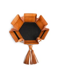 BOITE À COUTURE ET À OUVRAGE - EVITA - MUUD Whisky taille n°Hauteur : 12 cm et Longueur : 22 cm avec couvercle et Largeur : 26 cm avec couvercle