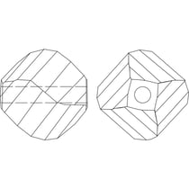 Swarovski Elements Perle cristal Helix, aigue - marine, 8 mm, boîte 6 pces