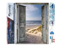 Diamond Painting Broderie Diamant Figured’Art 40x50cm toile entière roulée avec diamants carrés - Porte ouverte sur la Plage