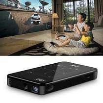 Vidéoprojecteur Android 4K Ultra HD Portable Smart DLP Avec Télécommande Infrarouge