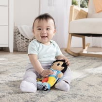 Peluche Lucas mon ami à clip pour landau et poussette