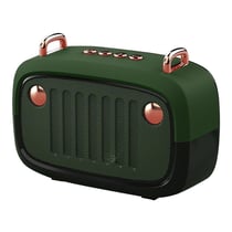Enceinte Bluetooth Mini Subwoofer Portable Son HIFI Carte FM Autonomie 4h Vert YONIS