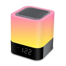Enceinte Bluetooth Sans Fil Multifonction Avec Réveil Lampe De Chevet Tactile YONIS
