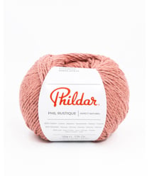 Pelote de Coton et Lin PHIL RUSTIQUE - Phildar Rosewood Rose