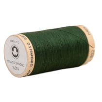 Bobine de fil 100% coton bio 275m vert bouteille