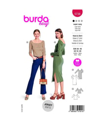 Patron Burda 5738 - Robe & Top taille n°fr 38-48