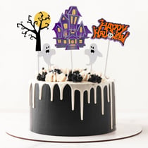 Cake toppers assortis thème Halloween 3 (x5)
