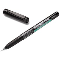 Lot de 12 marqueurs permanents pointe extra fine - PENTEL - Noir - GREEN-LABEL NMF50