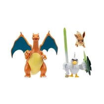 Pokémon - Pack 3 figurines Évoli, Palarticho & Dracaufeu