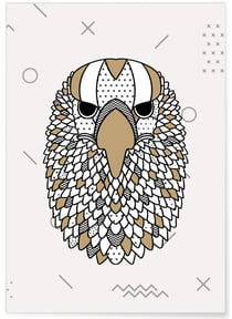 Affiche Aigle scandinave | A3 : 29,7x42cm