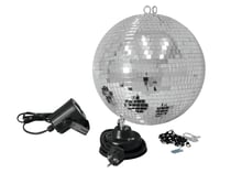 EUROLITE Jeu de boules à facettes 30cm avec spot led